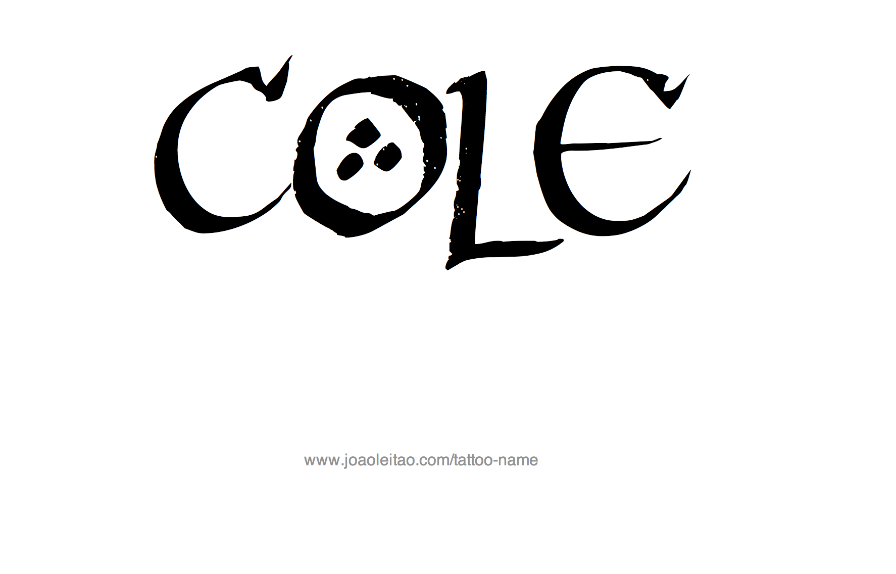 Cole Name Tattoo Designs